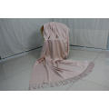 Pink Yellow Double-sided Silk and Cashmere Blanket